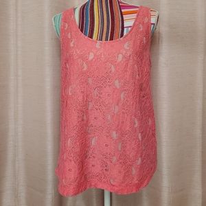 H&M Conscious Collection Pink Lace Top M